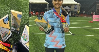 गुरुग्राम पुलिस कार्यालय में तैनात उप-अधीक्षक (कार्यालय) की बेटी ने राष्ट्रीय तीरंदाजी प्रतियोगिता में जीते 3 मेडल गुरुग्राम पुलिस कार्यालय में तैनात उप-अधीक्षक (कार्यालय) की बेटी ने राष्ट्रीय तीरंदाजी प्रतियोगिता में जीते 3 मेडल