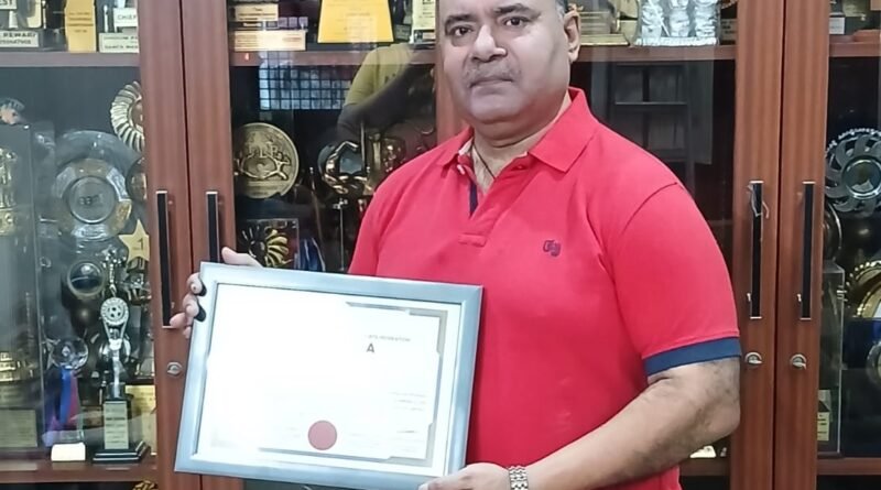 अमित स्वामी ने अर्जित किया डब्लयू.बी.पी.एफ. डिप्लोमा ऑफ कोचिंग