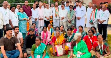 गुरुग्राम पहुंची राजीव गांधी ज्योति सद्भावना यात्रा का गर्मजोशी से किया कांग्रेस ग्रामीण कार्यालय पर जोरदार स्वागत
